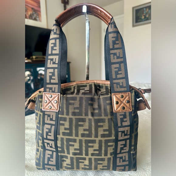 FENDI Zucca Pattern Cloth HandBag - Picture 3 of 16